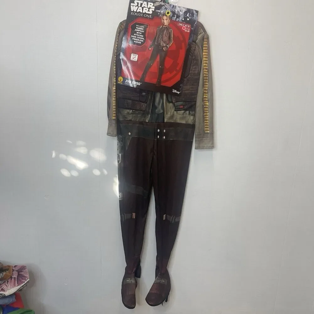 Disney Star Wars Rogue One Jyn Erso 3 Piece Set Costume Child Medium (8-10) NEW